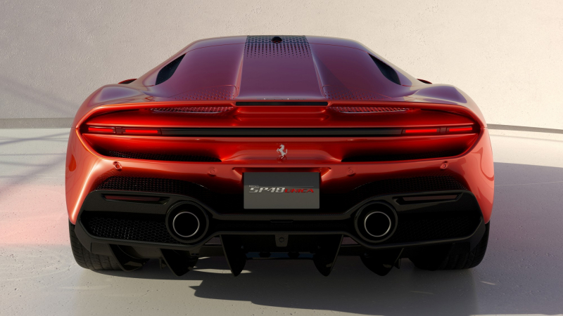 Гладь и сеточки: Ferrari представила уникальный суперкар SP48 Unica