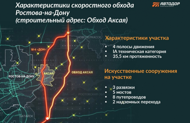 Соединить берега: строительство моста на участке платной трассы М-4 «Дон» продолжается