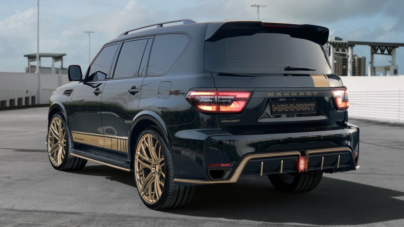 Nissan Patrol Nismo в тюнинге Manhart: «золотой» обвес и 650 л.с. под капотом