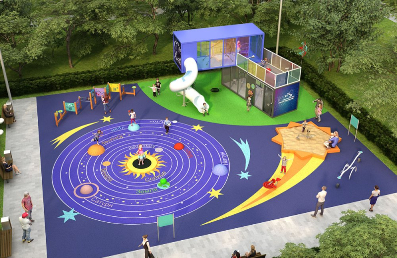 Первые научные детские площадки начнут строить в мае