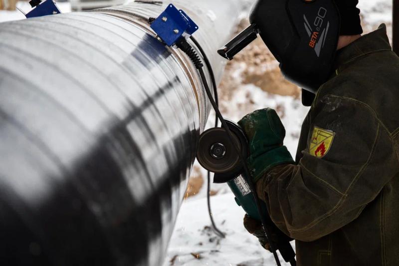 Новый газопровод Кленовского поселения Троицкого округа врезан в действующую сеть