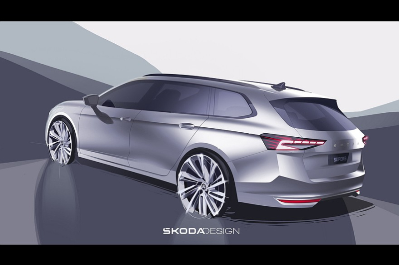 Skoda Superb нового поколения: рассекречена внешность