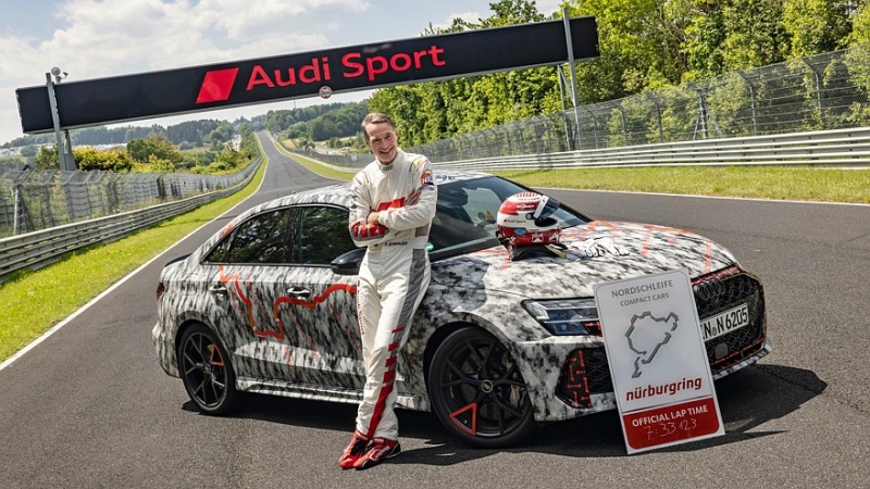 Обновлённый Audi RS 3 обновил рекорд Нюрбургринга. Ждём ответа от BMW M2