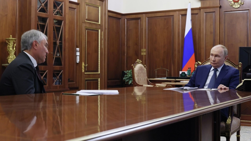 Володин поблагодарил Путина за внимание к работе Госдумы